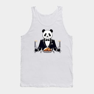 Happy Thanksgiving Giant Panda Tank Top